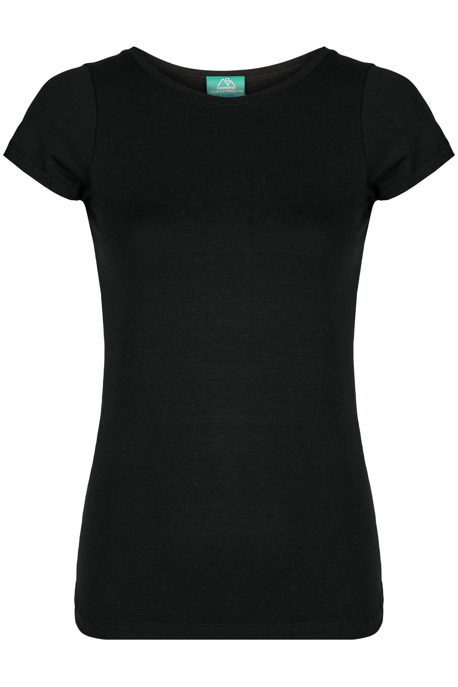 nice to meet me  Sport Top Tencel Zwart