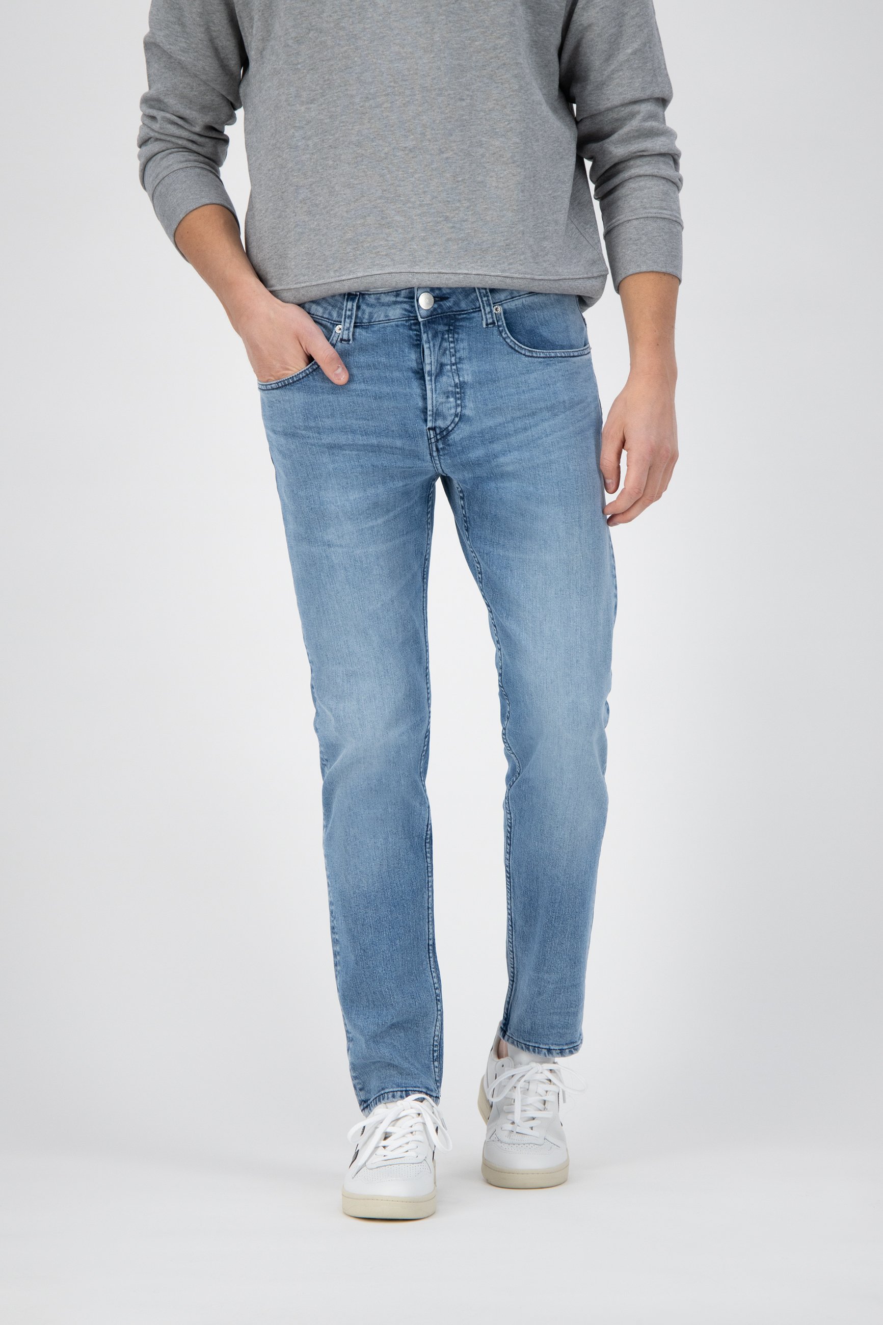 MUD Jeans mannen vegan Jeans Slimmer Rick Blauw