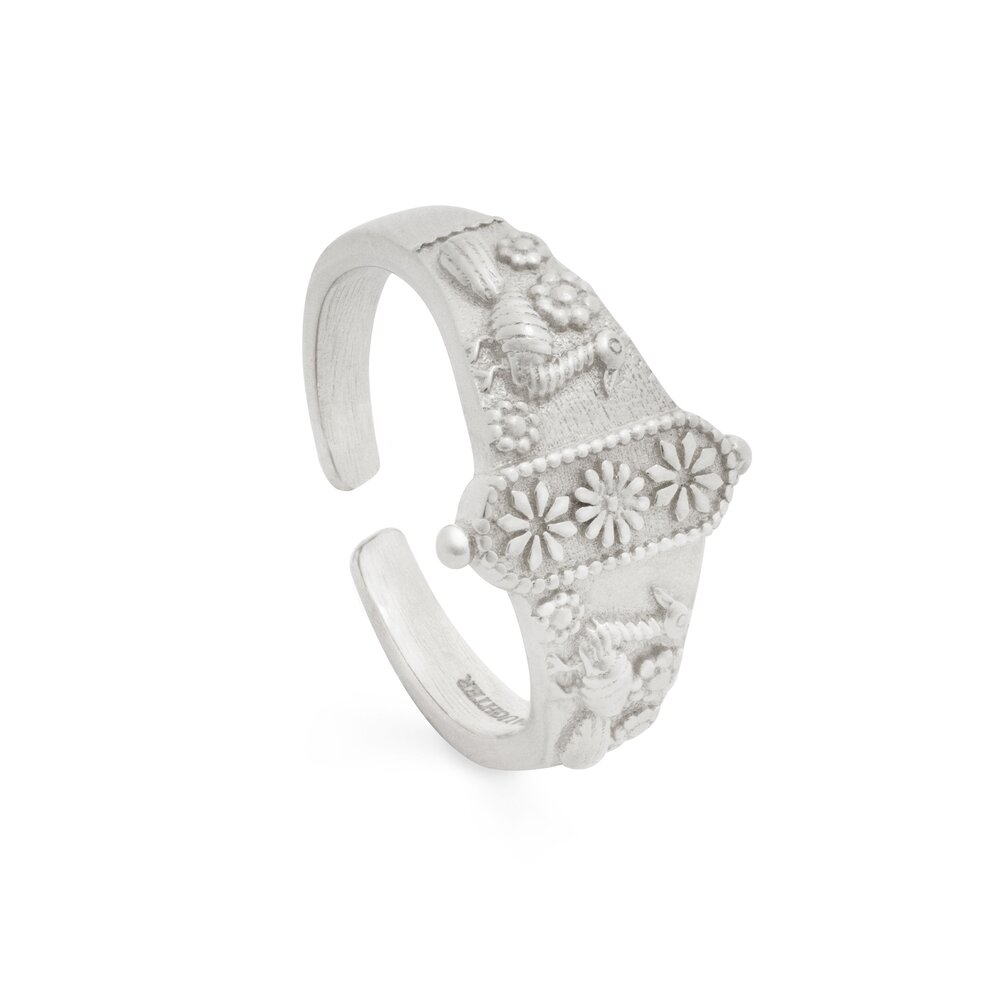 Loft and Daughter  Ring Pauw Signet Zilver