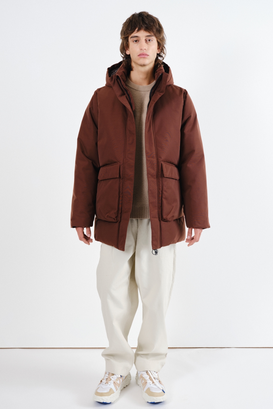 Embassy of Bricks and Logs mannen vegan Parka Haddock Truffel