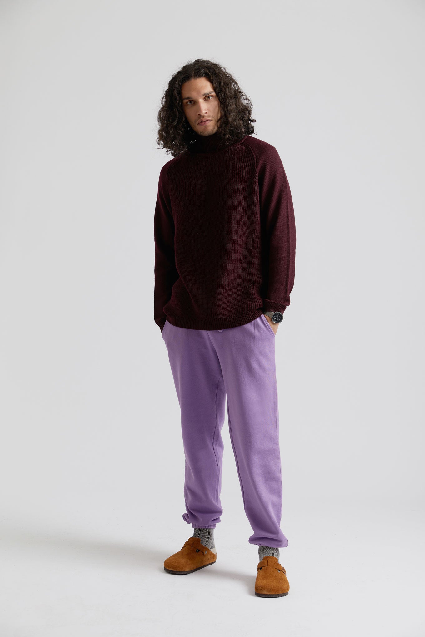 KOMODO mannen vegan Jogger Adam Gots Biologisch Katoen Lila