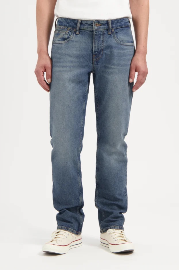 Kuyichi mannen vegan Jeans Nick Straight Broken Blue