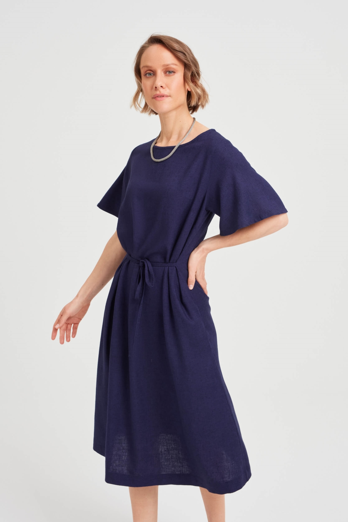 AYANI  Jurk Nika Total Eclipse Zwart/Blauw