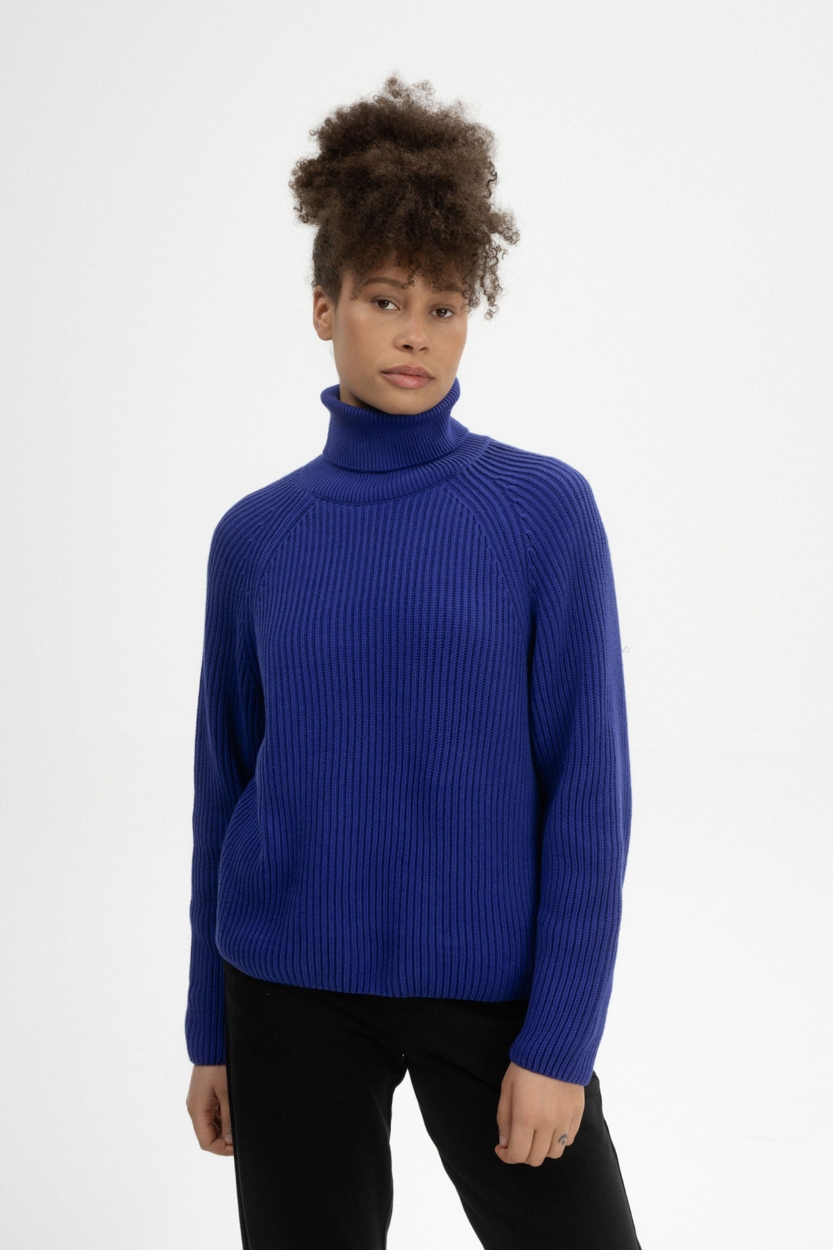 MELA  Gebreide Trui Met Col Chirha Bold Blue