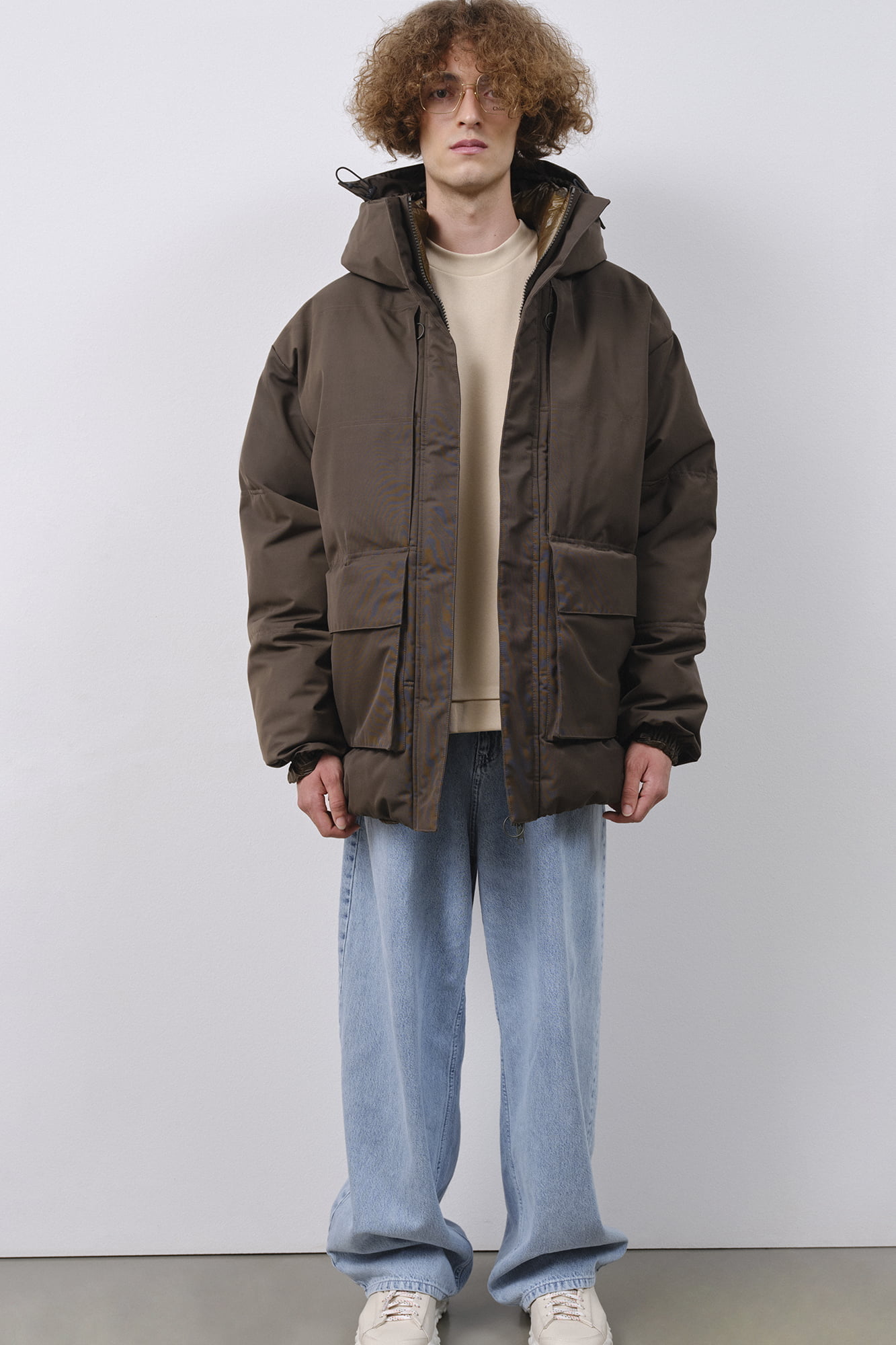 Embassy of Bricks and Logs mannen vegan Parka Ekonda Kort Zwart Olijf