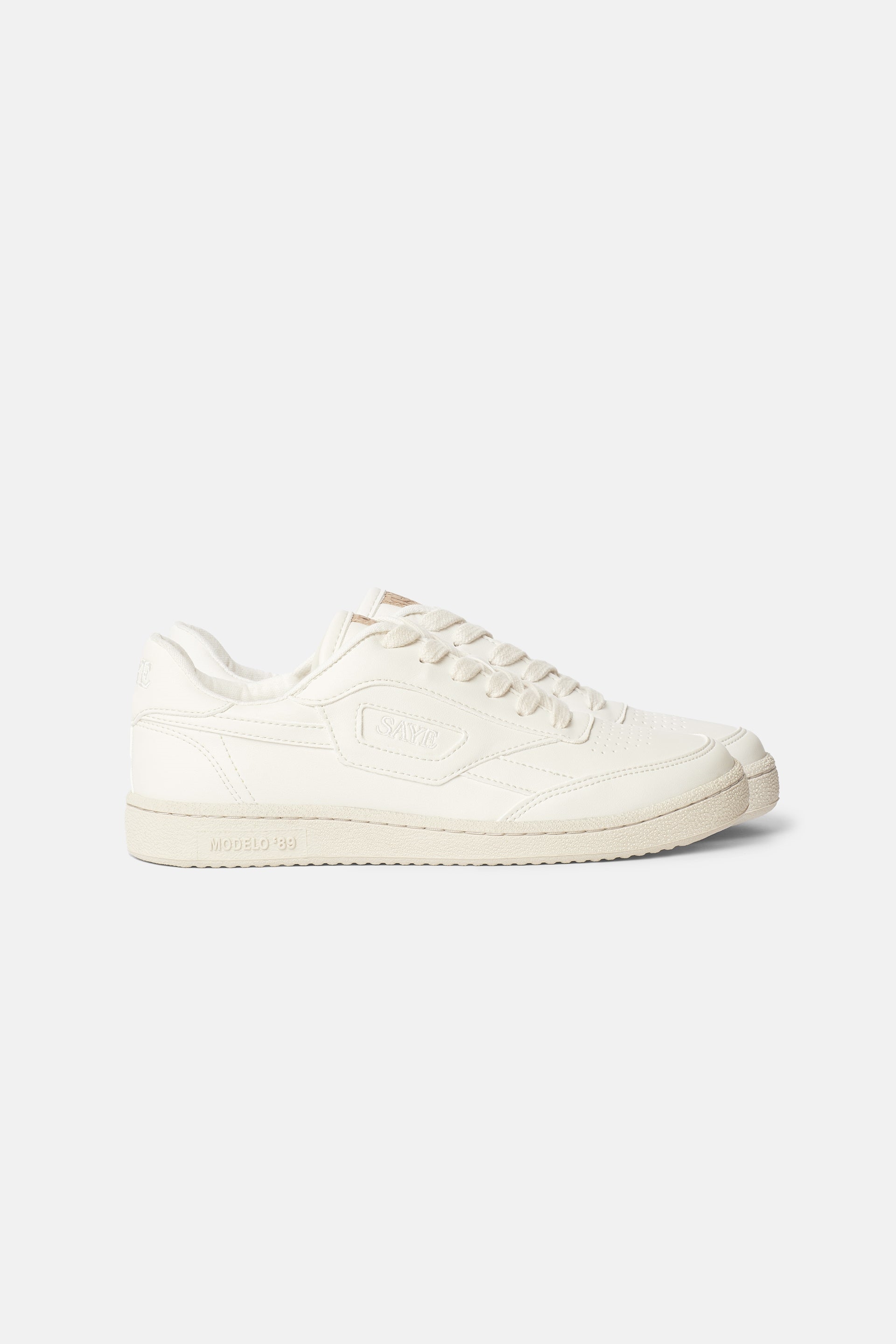 SAYE mannen vegan Sneakers Modelo '89 V-Endure Gebroken Wit