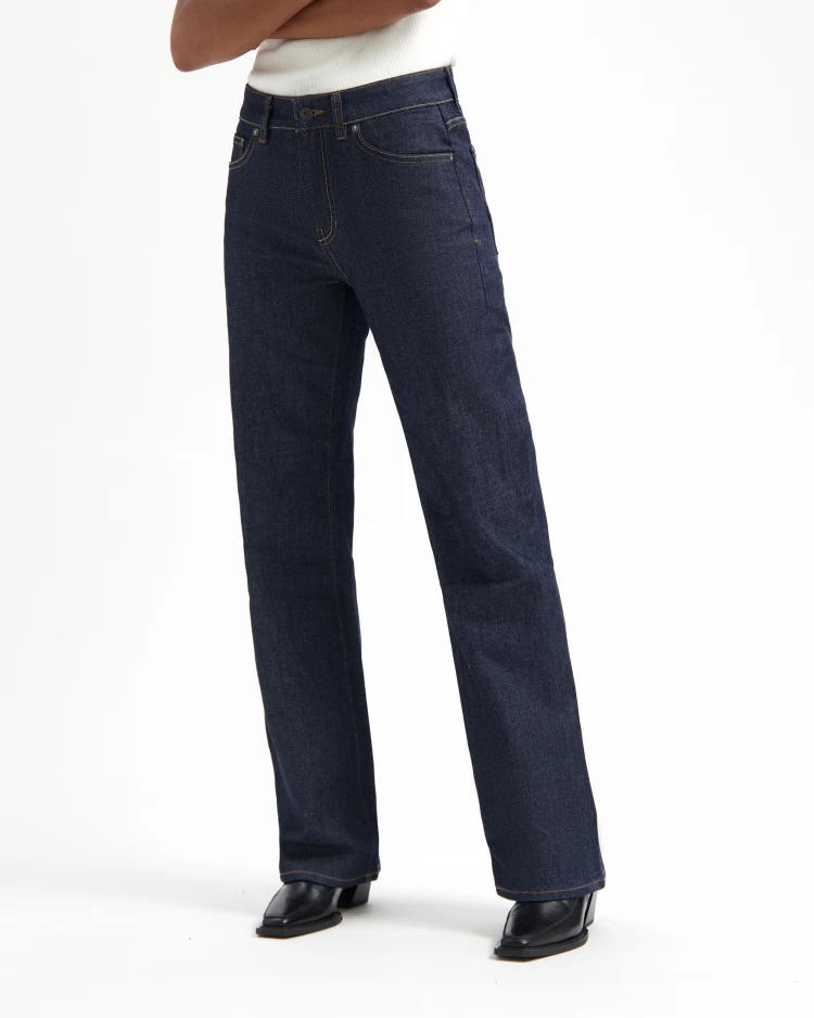 Kuyichi  Jeans Lena Loose Dry Donkerblauw