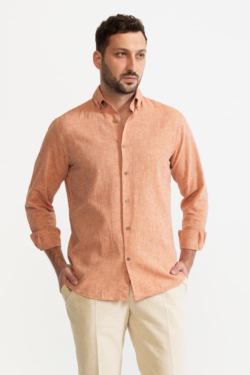 De IONESCU mannen vegan Shirt Godeanu Lichtroze