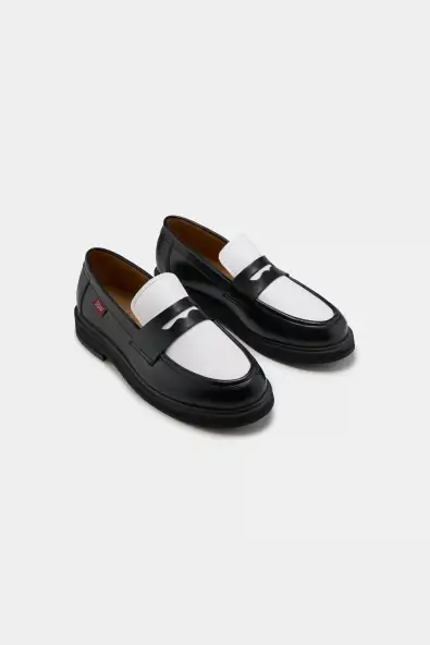 ZÃ¨ta mannen vegan Loafers Unisex Douro Zwart & Wit