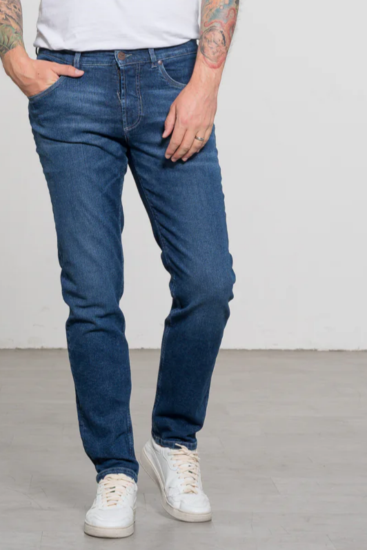Feuervogl mannen vegan Jeans Finn Fashion Blauw