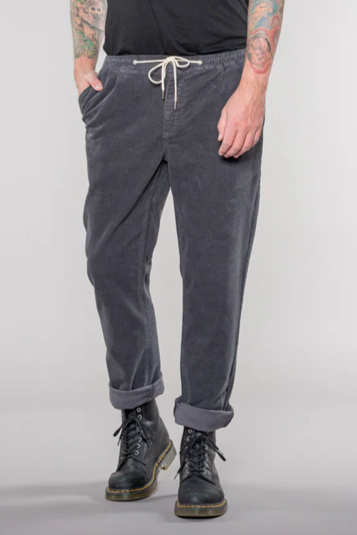 Feuervogl mannen vegan Broek Corduroy Mats Charcoal