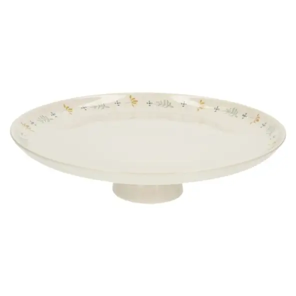 Taartplateau, steengoed, strooitakje, Ø 27 cm