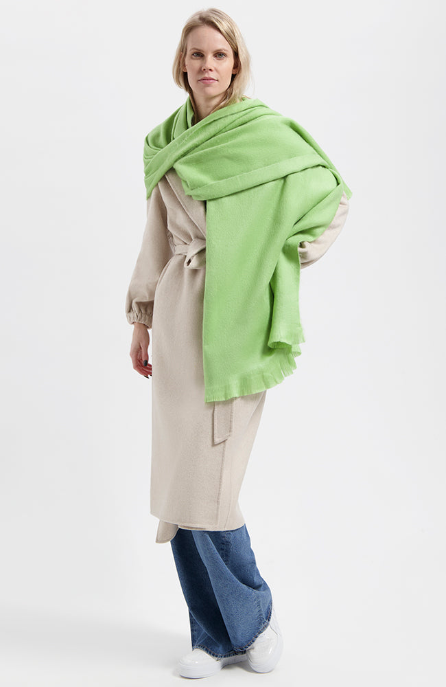 Sjaal limestone green