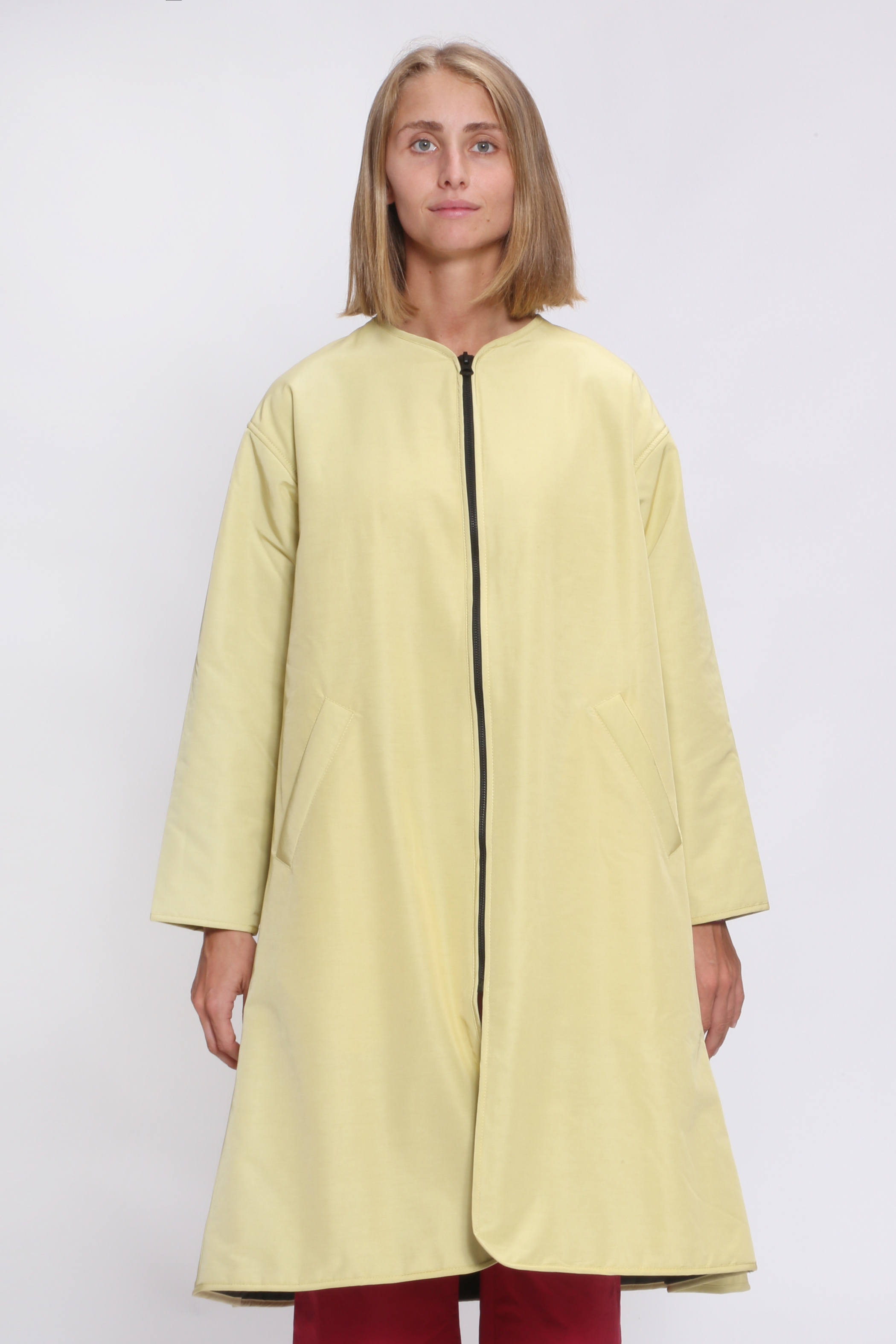 Càpe Concept  Jas Middellang Alba Chiara Geel