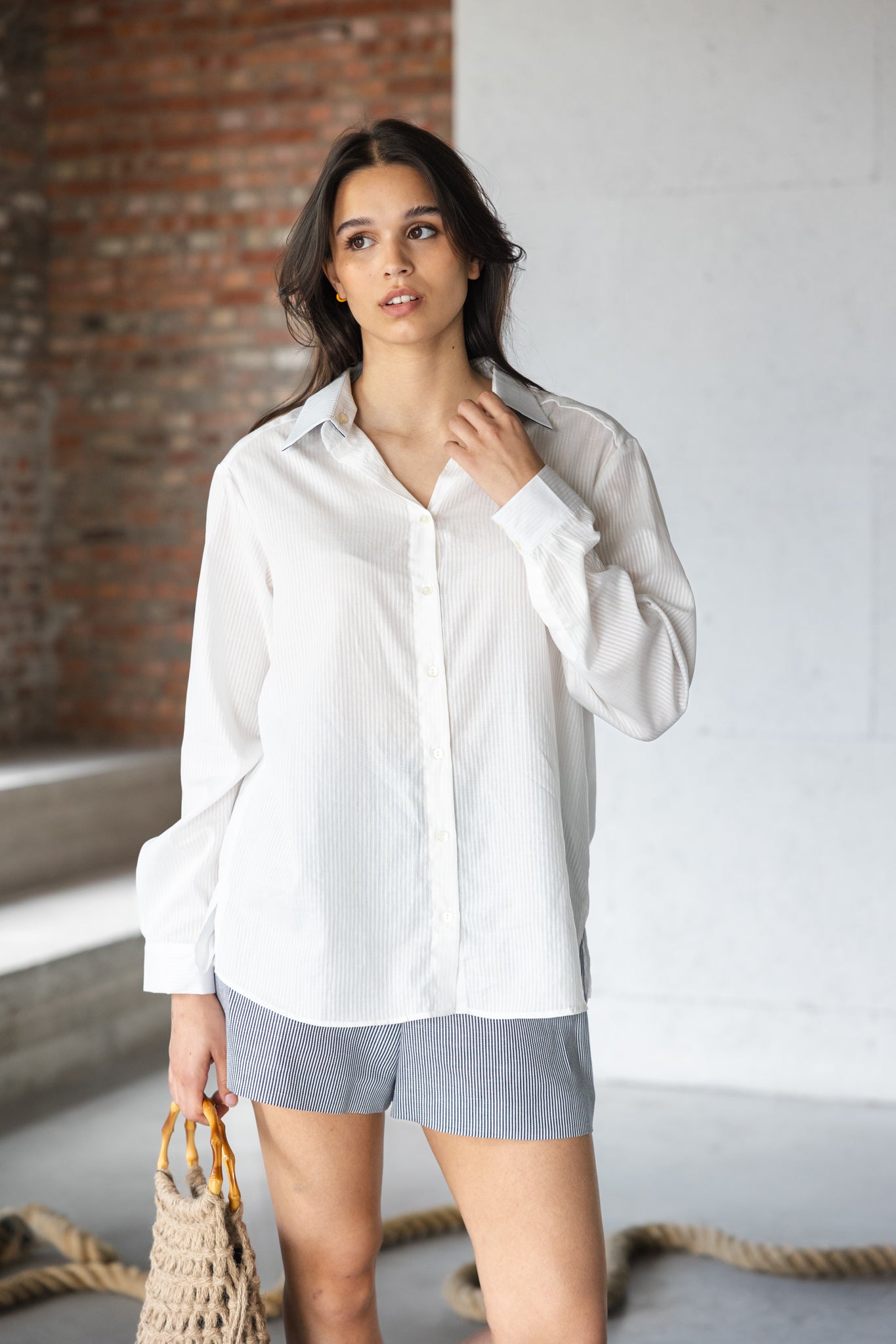 Pixie blouse Gauze cream