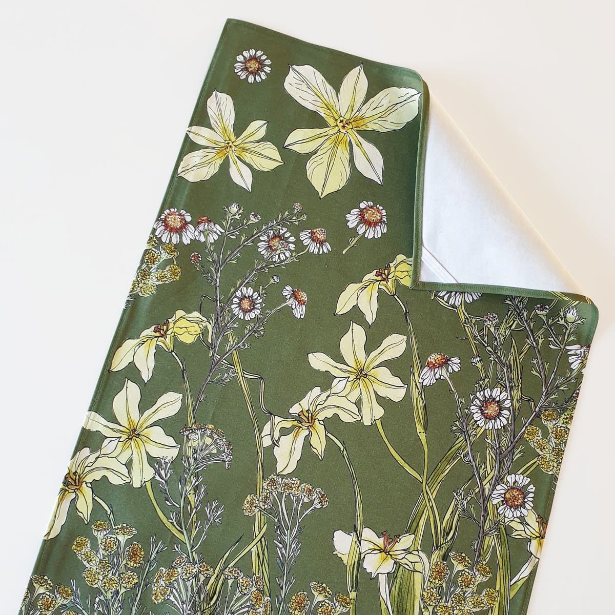 Floral Tea Towel Cotton - Morea & Chamomile