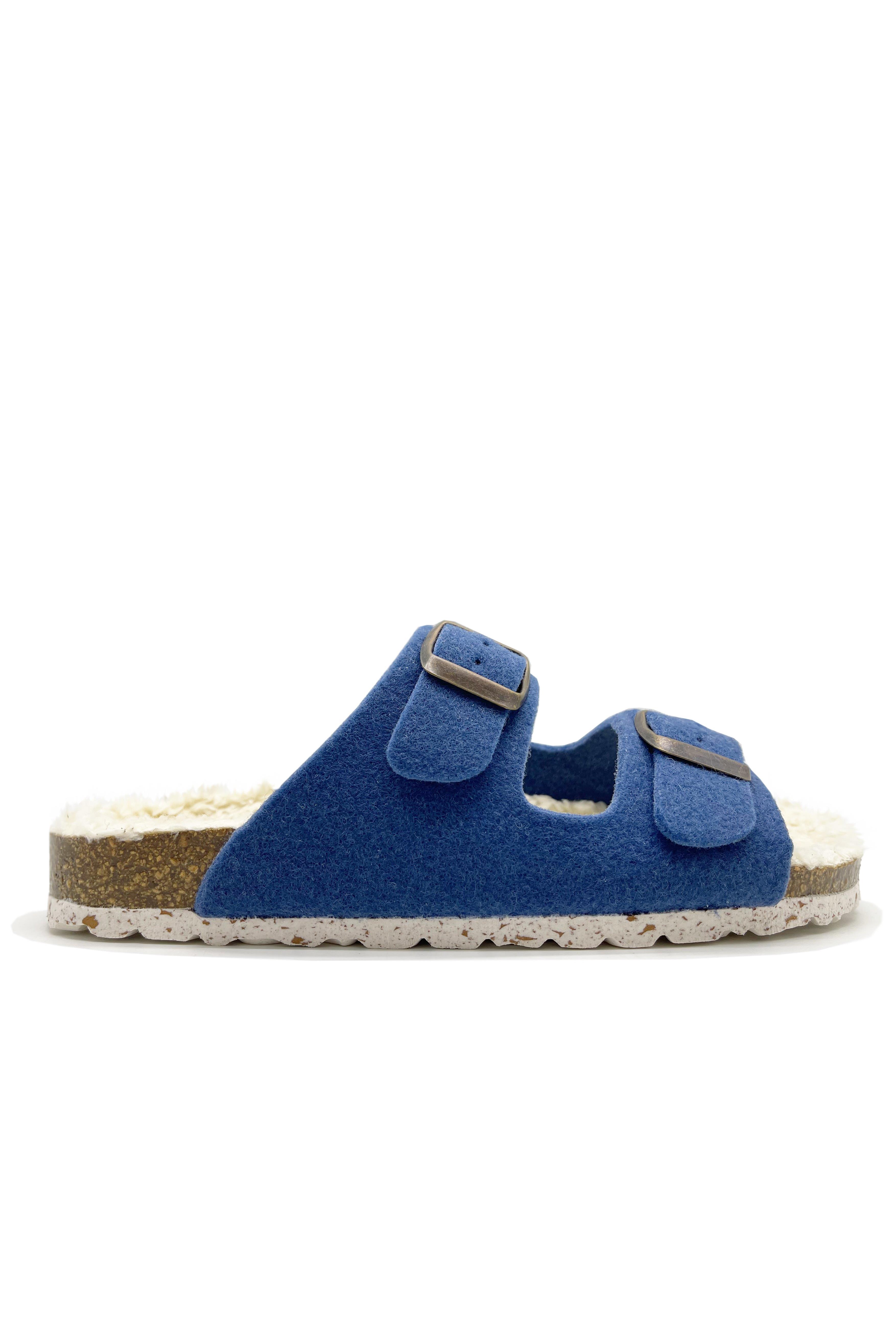 thies  Slippers Pluche Blauw