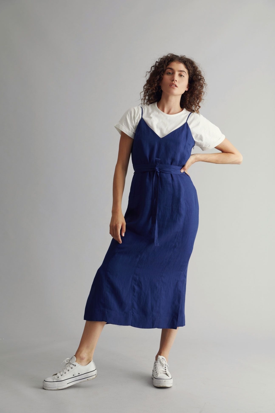 KOMODO  Jurk Slip Iman True Marineblauw