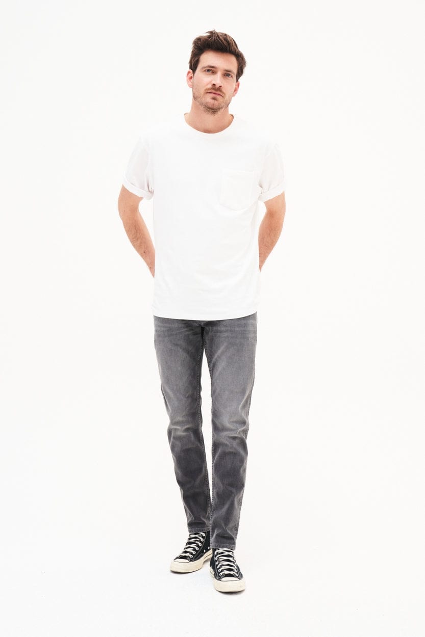 Kuyichi mannen vegan Jeans Jim Regular Steengrijs