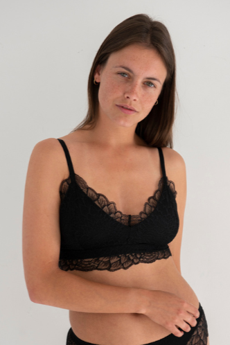 Savara Intimates  Bralette Willow Zwart