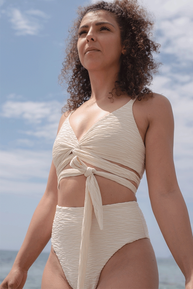 Anekdot  Jacquard Lin + Skyline High Bikiniset CrÃ¨me