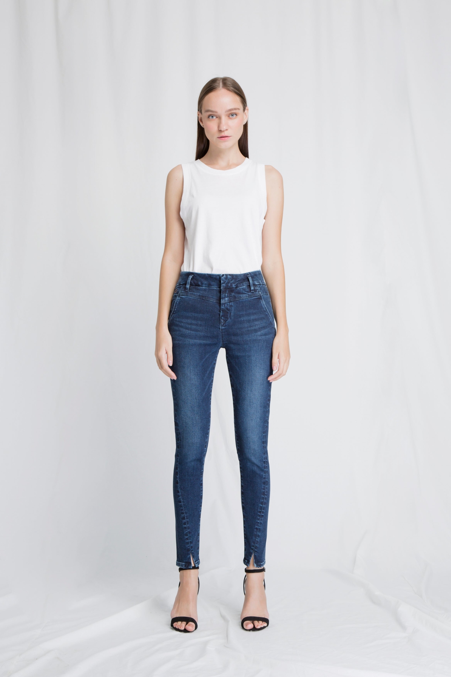 Dawn  Skinny Jeans Sun Up Donker Indigo