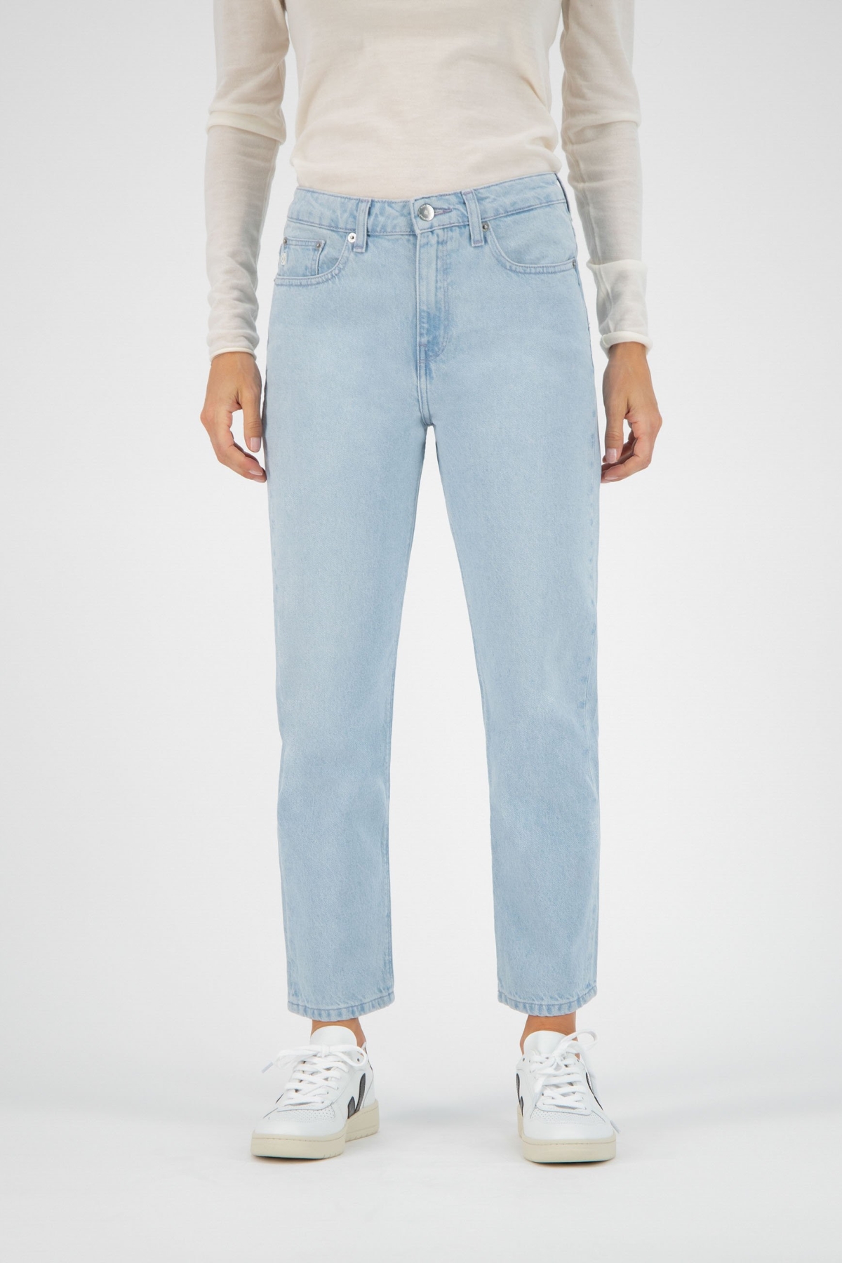 MUD Jeans  Jeans Cropped Mimi Lichtblauw