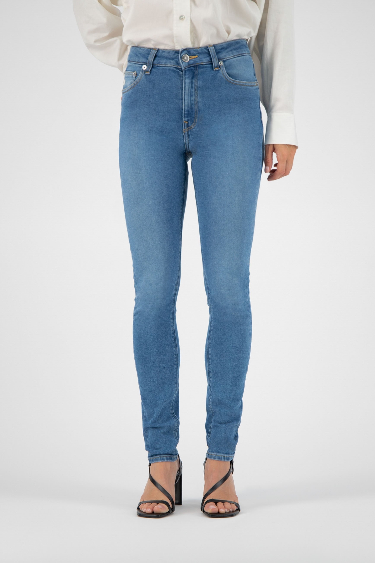MUD Jeans  Jeans Skinny Hazen Blauw