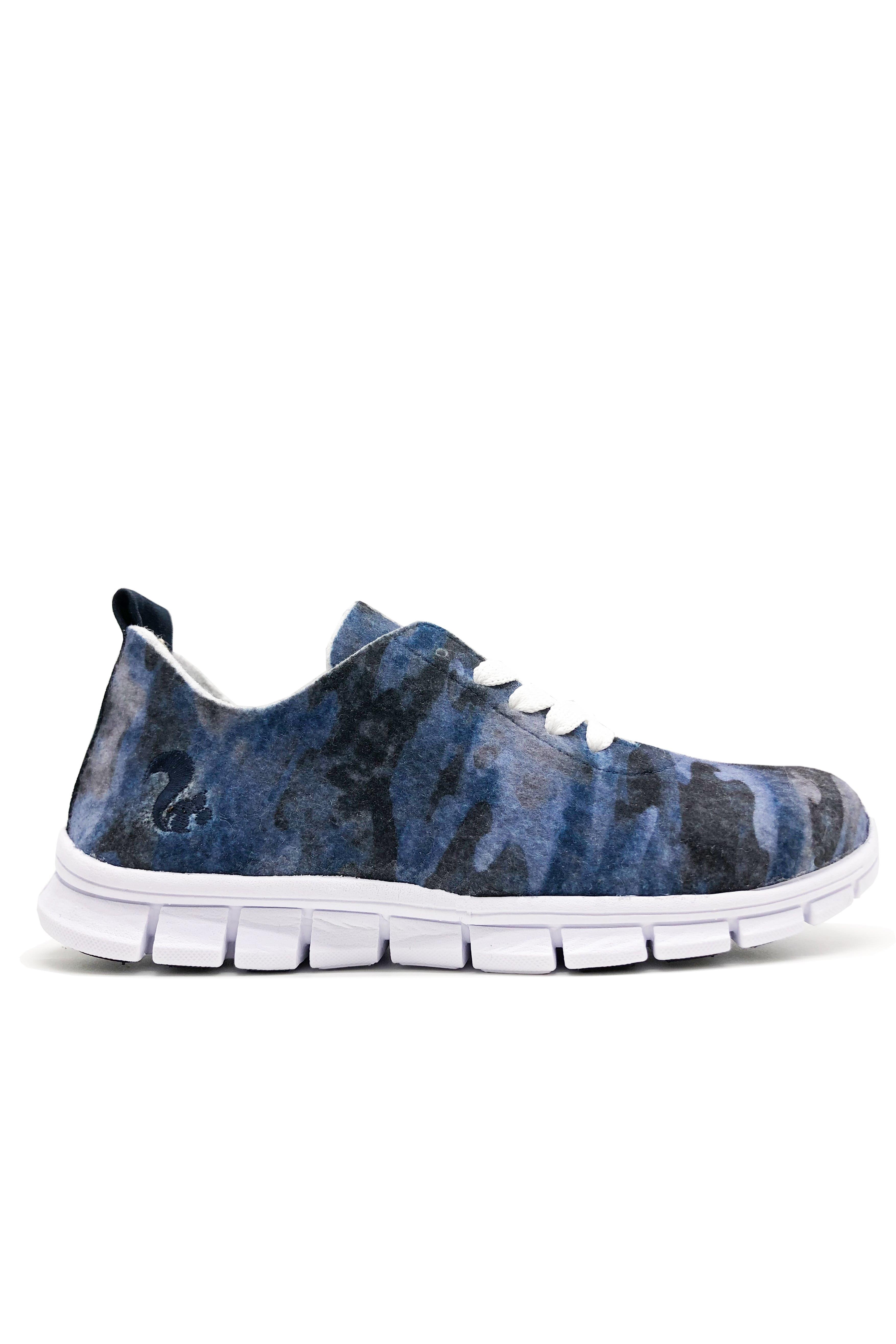 thies  Sneakers Runner Camo Blauw