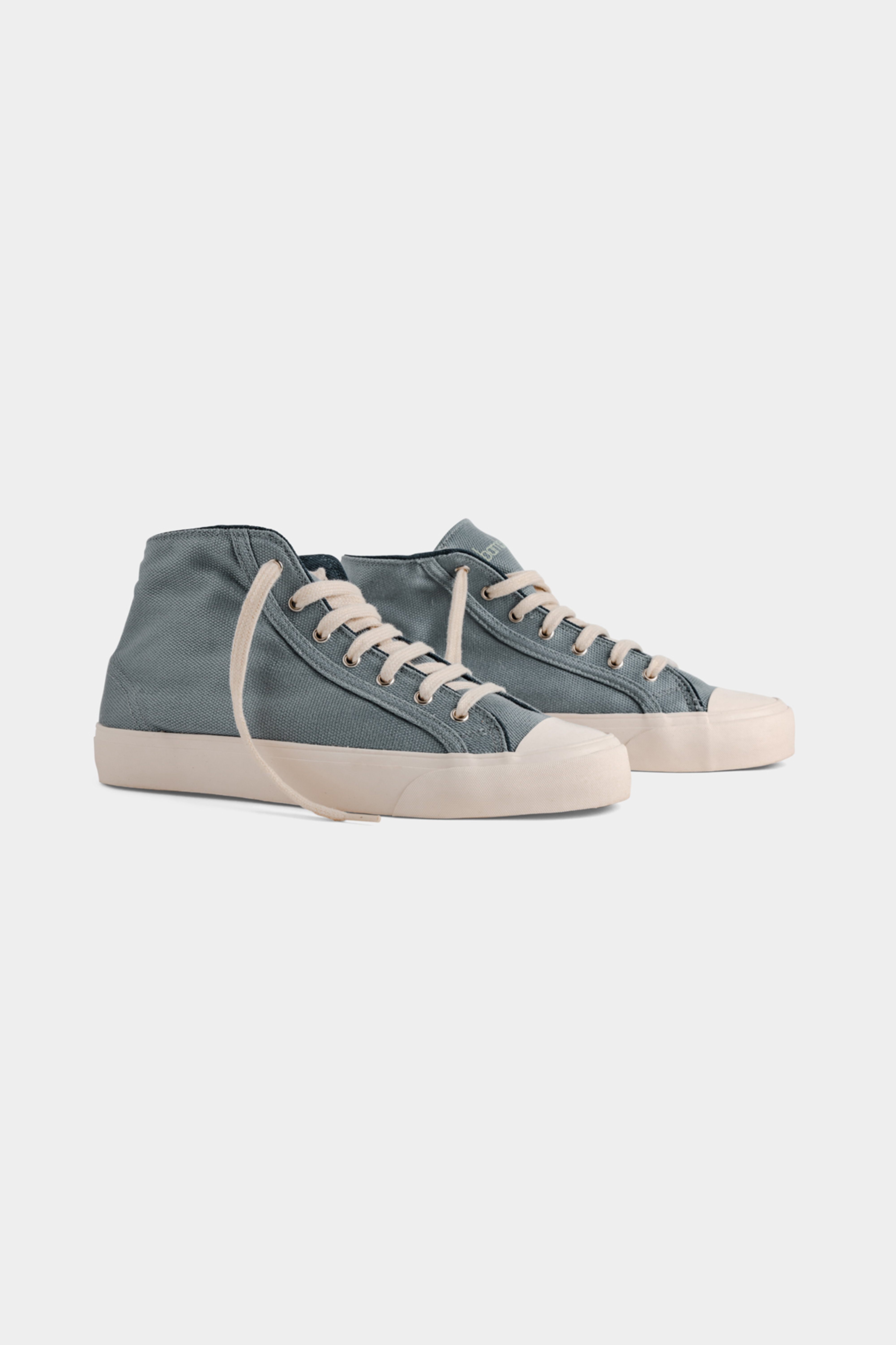 Bamburista mannen vegan Sneakers Grasshopper Hoog Denim