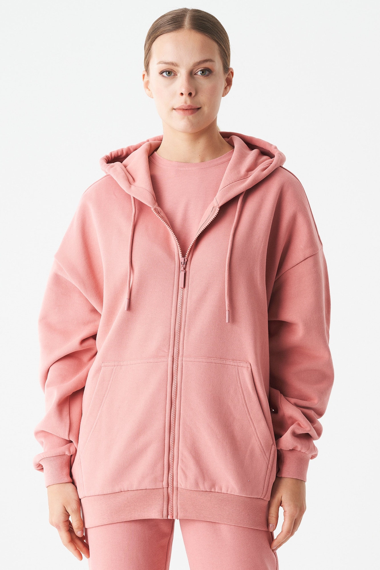 ORGANICATION  Sweatvest Jale Roze