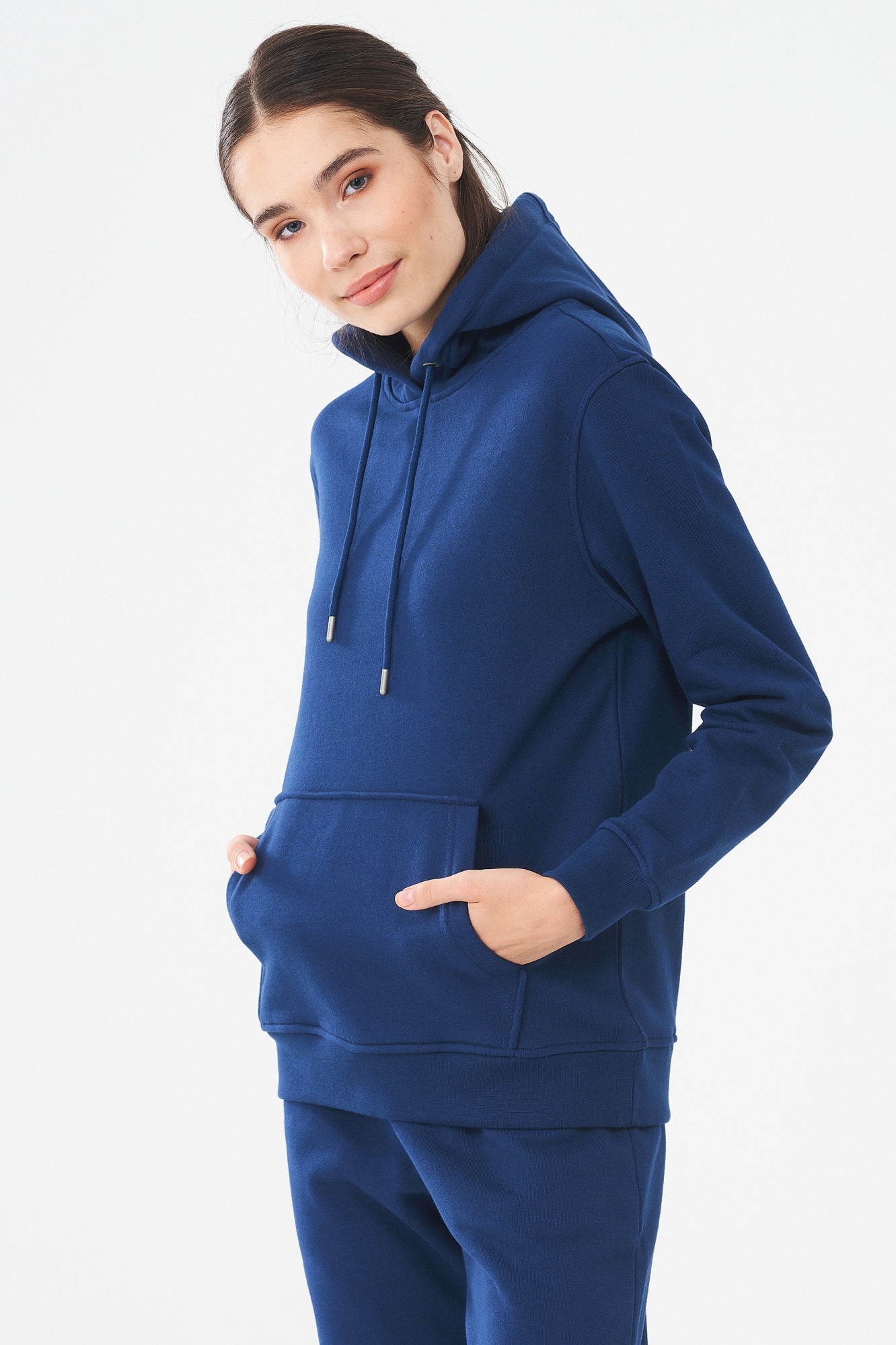 ORGANICATION  Hoodie Navy Blauw