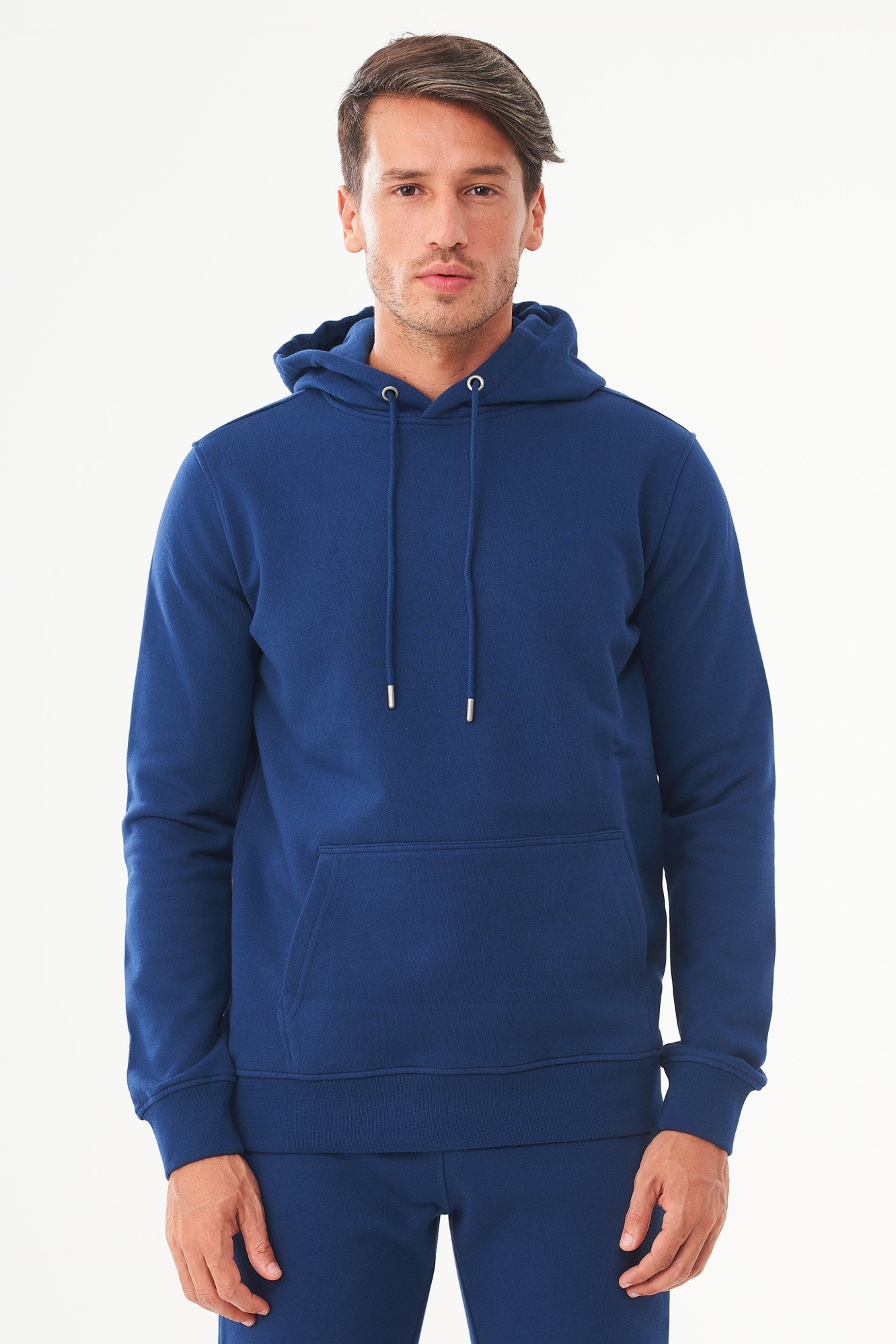 ORGANICATION mannen vegan Hoodie Biologisch Katoen Navy