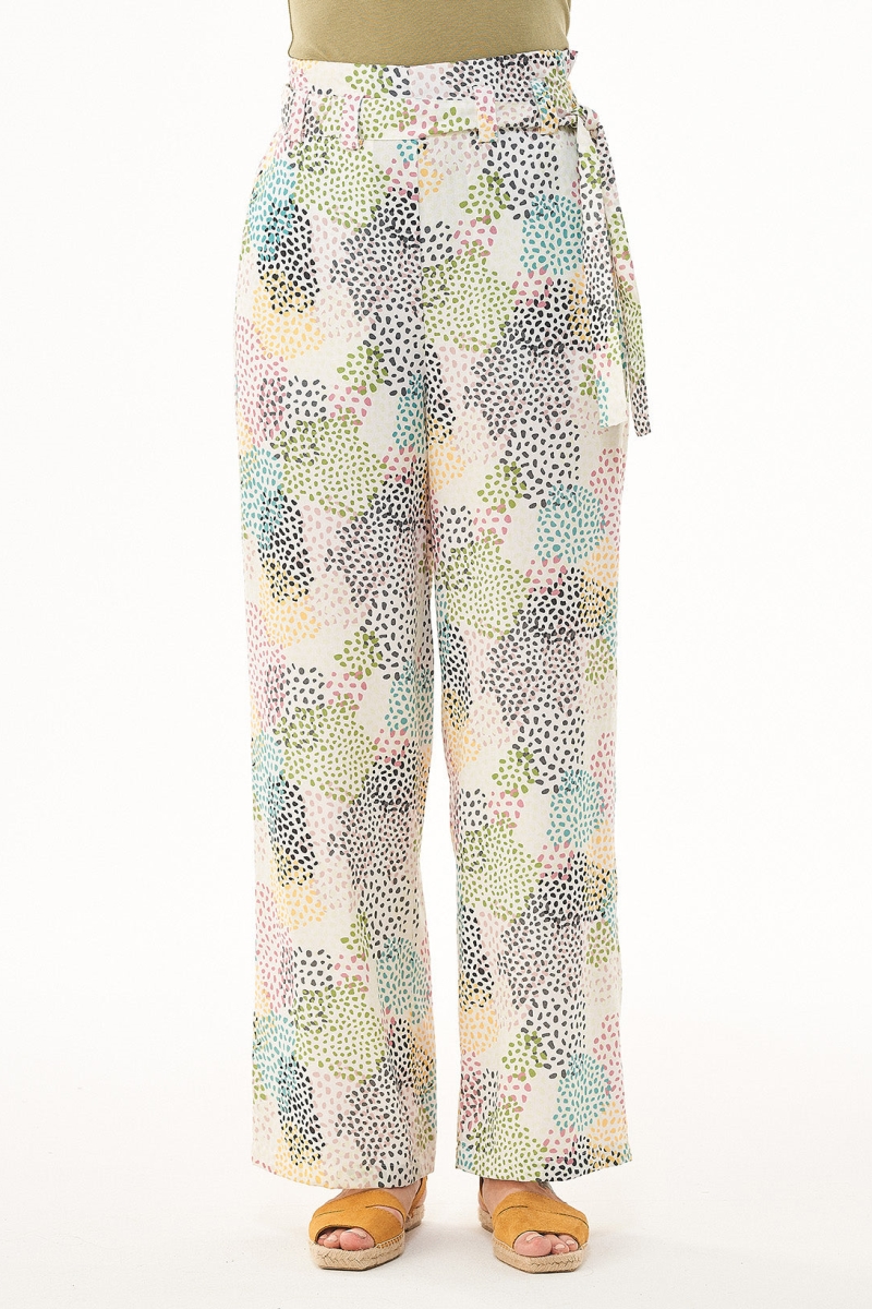 ORGANICATION  Broek Dot Print Multicolour
