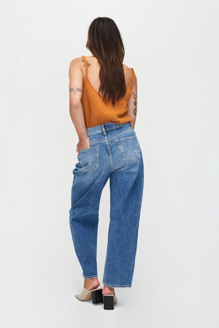 Kuyichi  Spijkerbroek Barrel Bobbie Nevada Blauw
