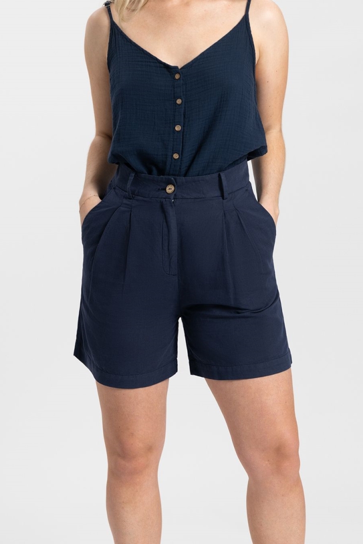 Kuyichi  Korte Broek Sofia Donker Marineblauw