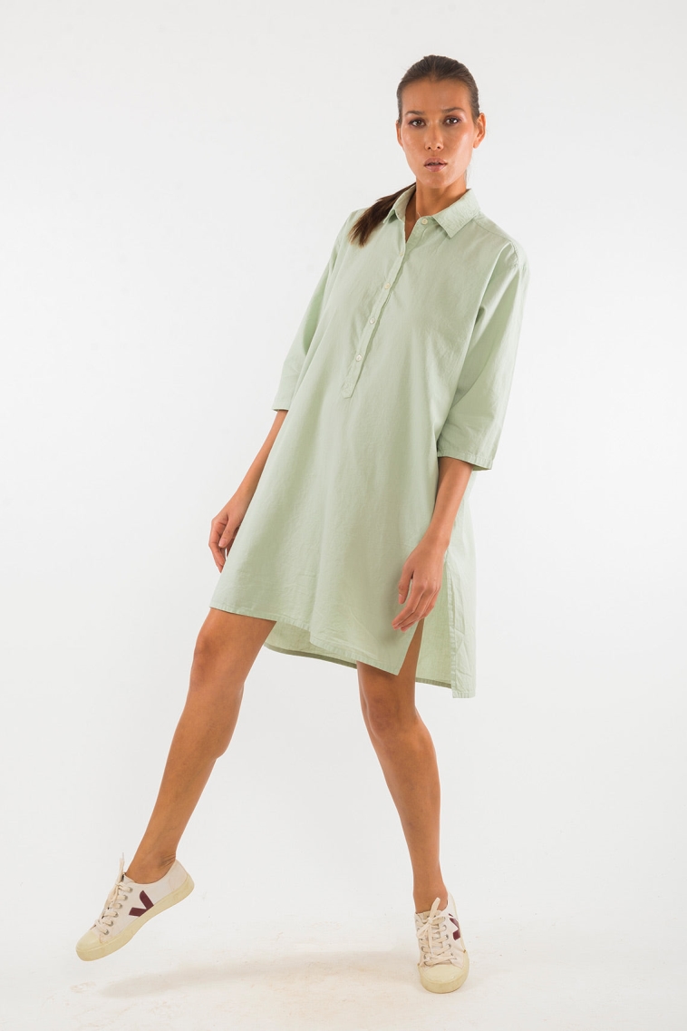 RAVENS VIEW IBIZA  Shirtjurk Isla Light Aloe Groen