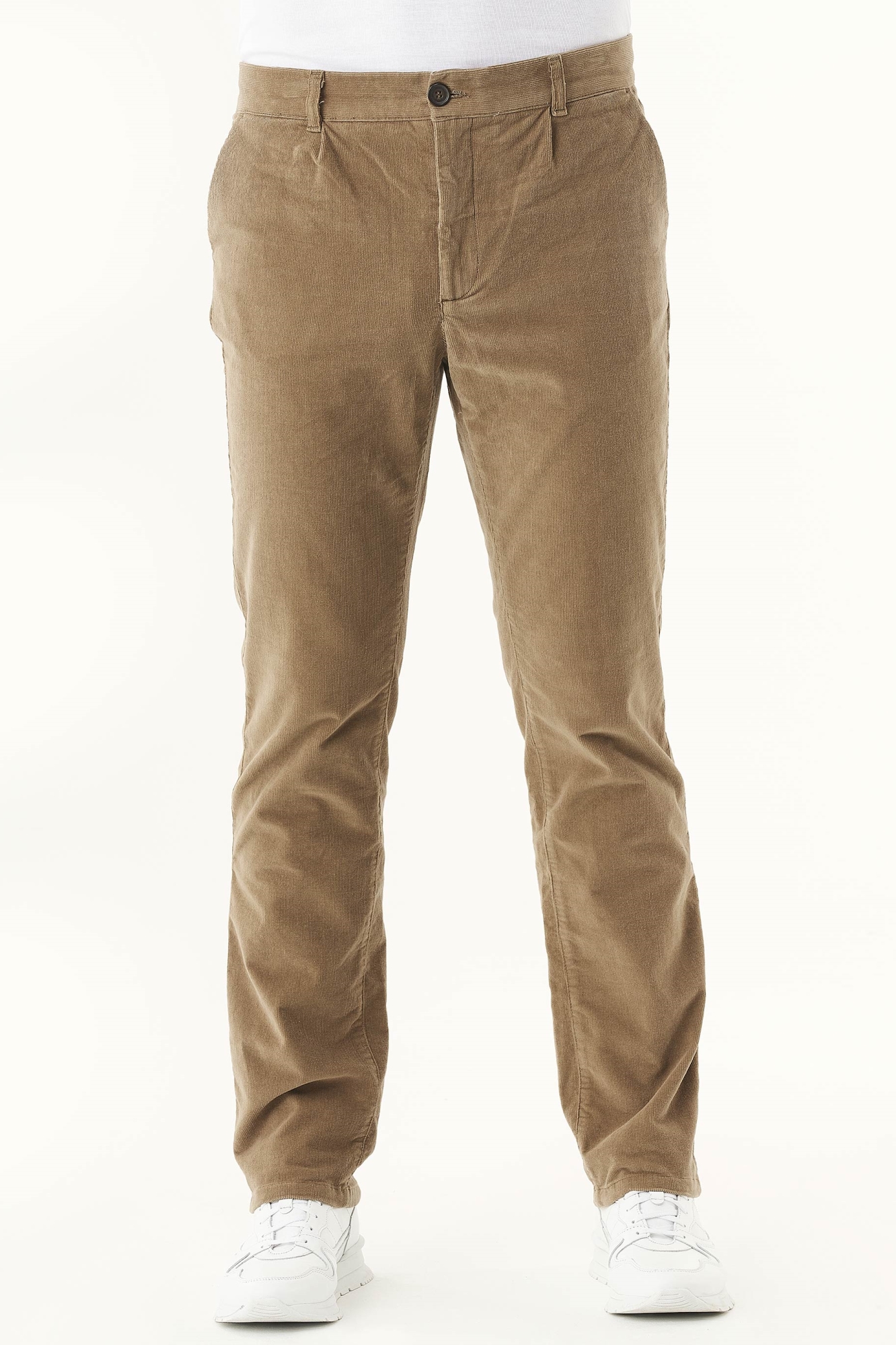 ORGANICATION mannen vegan Corduroy Regular Broek Olive Oil
