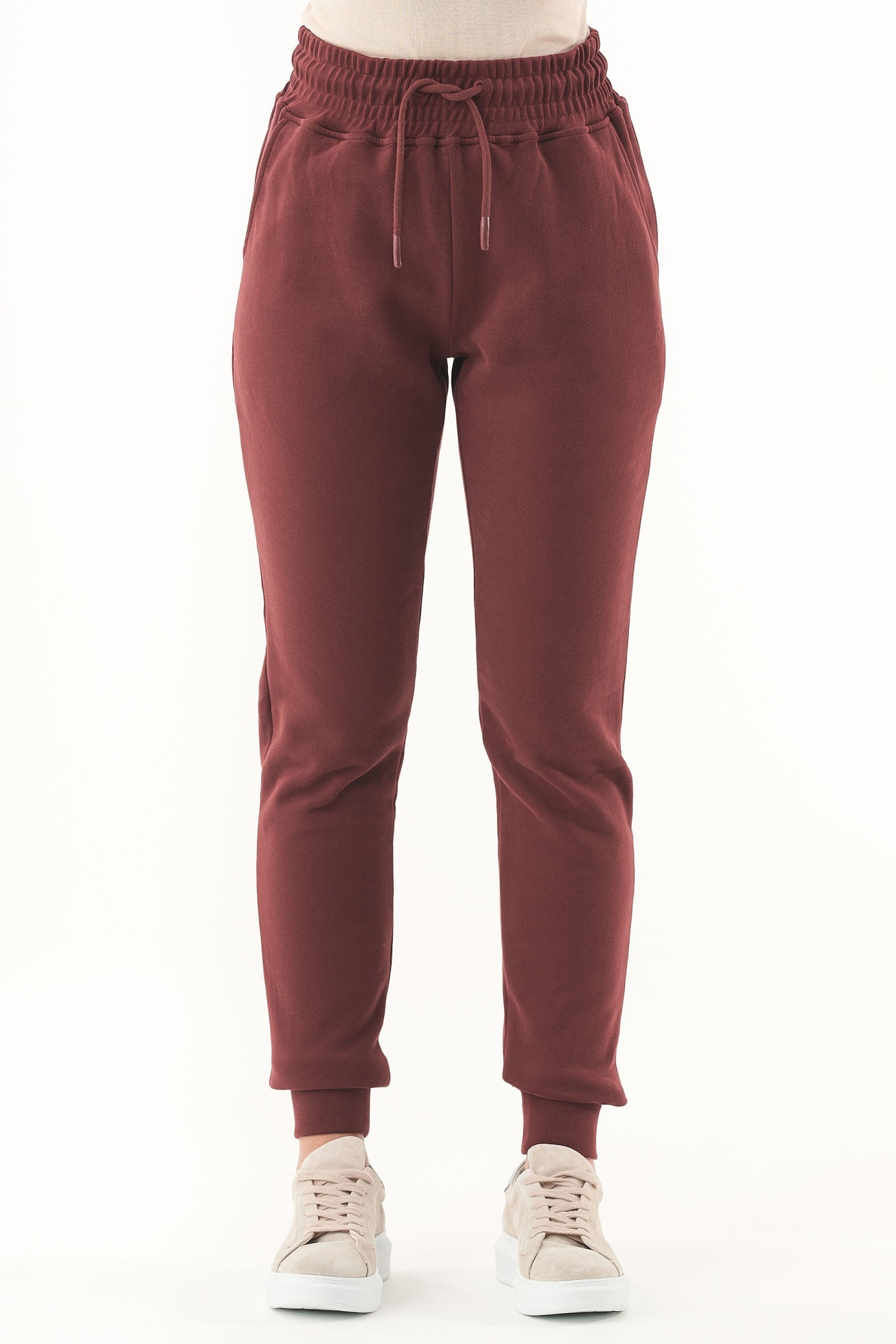 ORGANICATION  Zachte Joggingbroek Bordeaux
