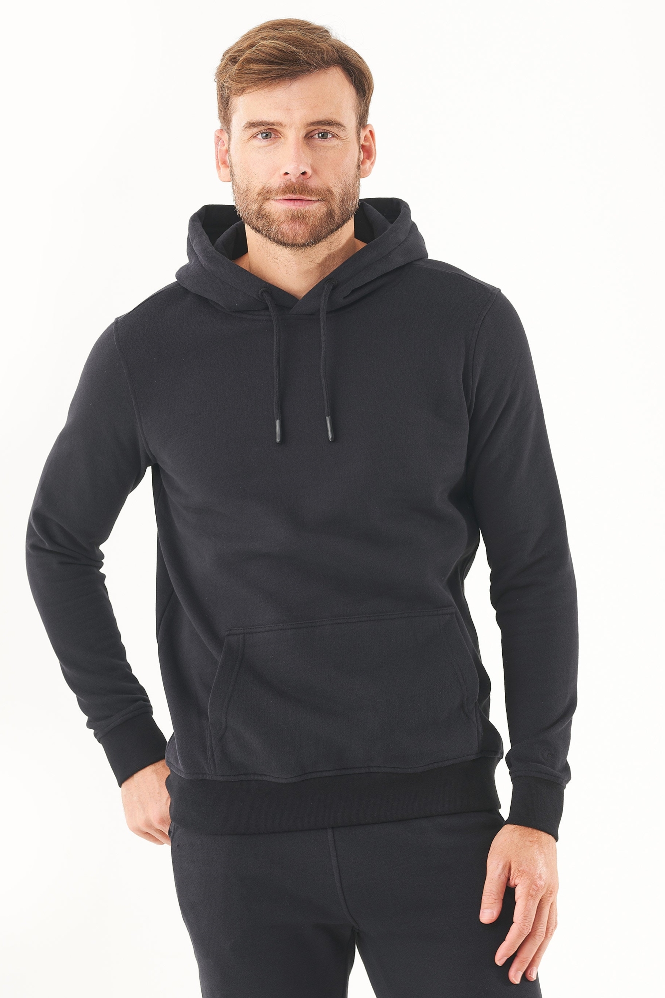 ORGANICATION mannen vegan Hoodie Soft Touch Zwart