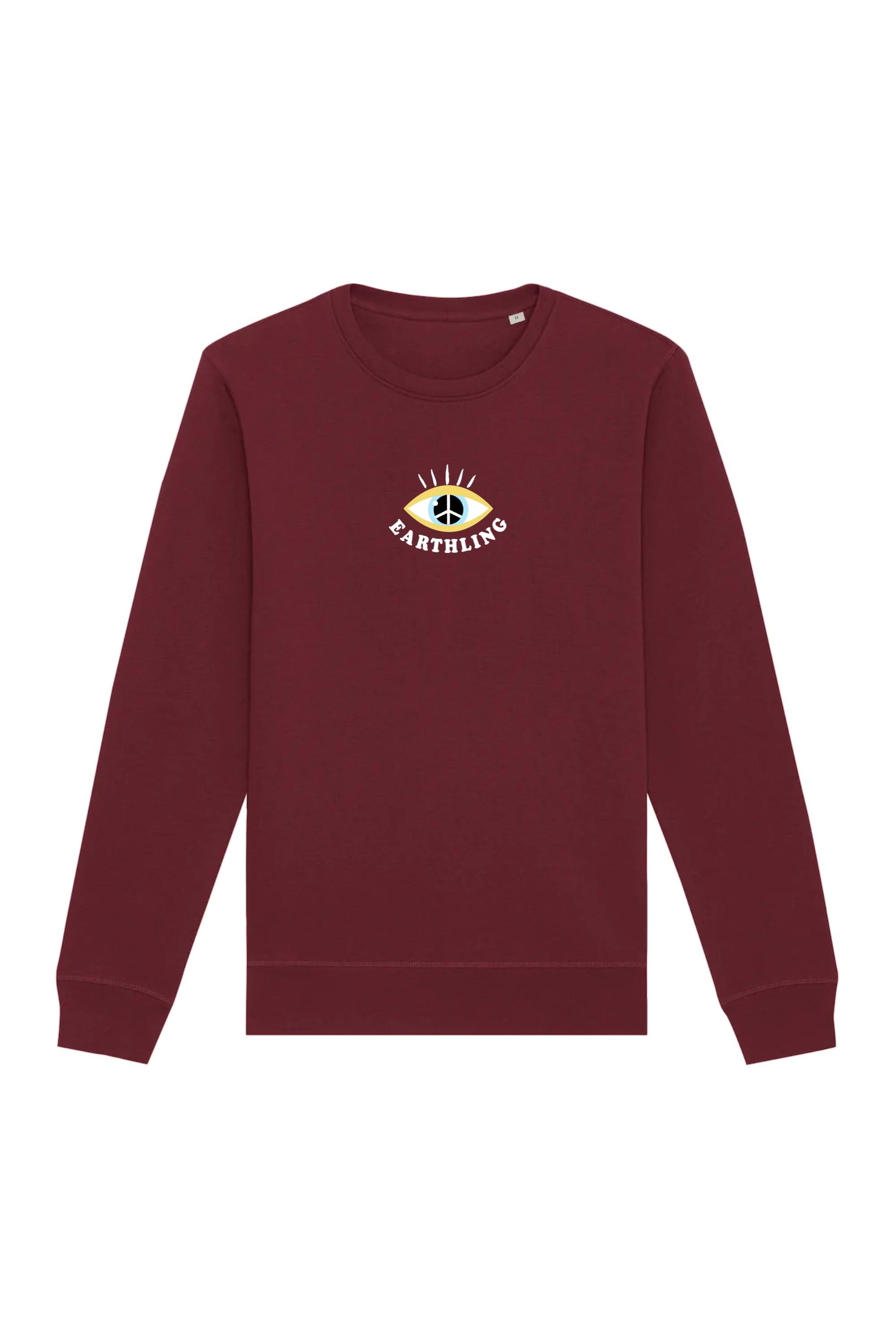 Oat Milk Club  Sweatshirt Earthling Bordeaux
