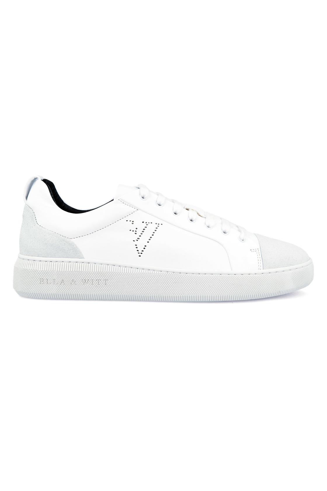 Ella & Witt mannen vegan Nikola Sneaker Lichtgrijs & Wit