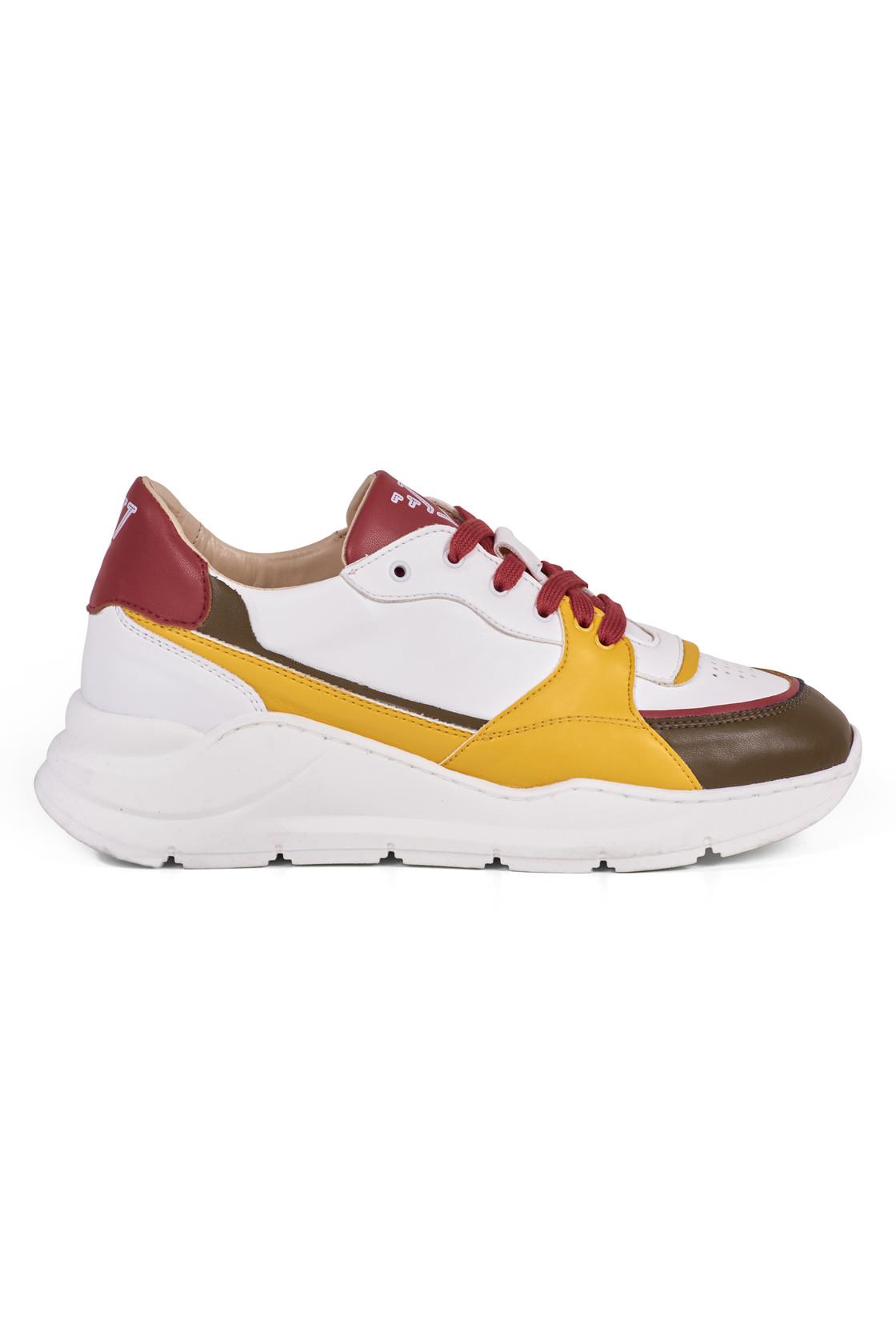 Ella & Witt  Sneaker Goodall Ii Wit, Geel & Rood