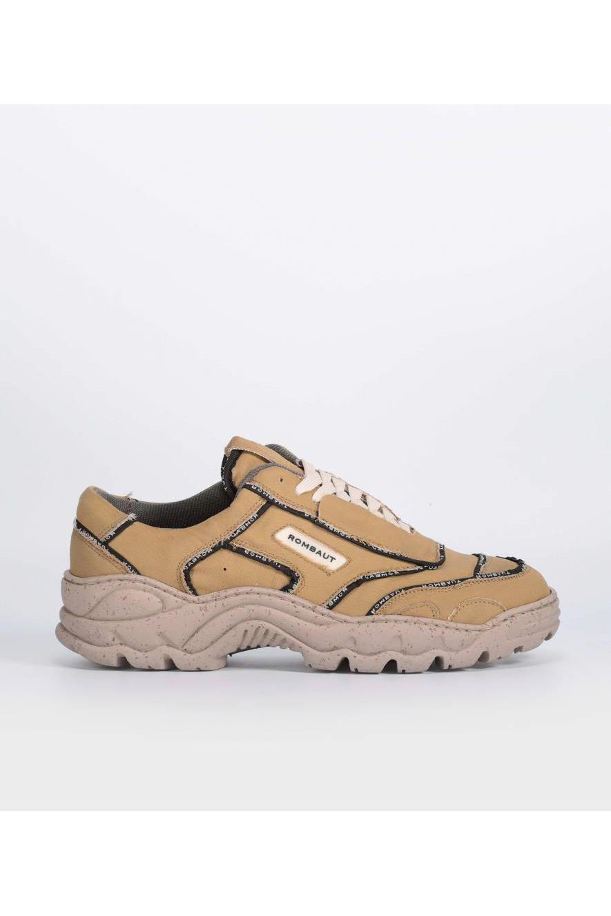 Rombaut mannen vegan Sneakers Boccaccio Recycled Lichtbruin