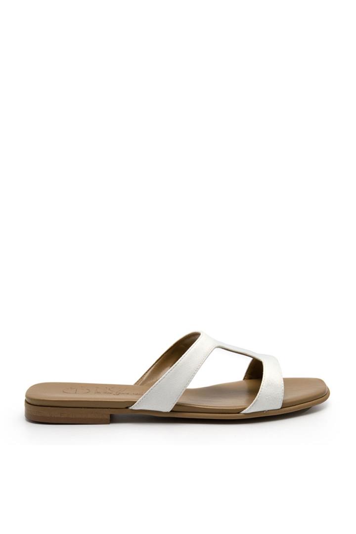 Noah  Open Sandal Letizia Suede - White