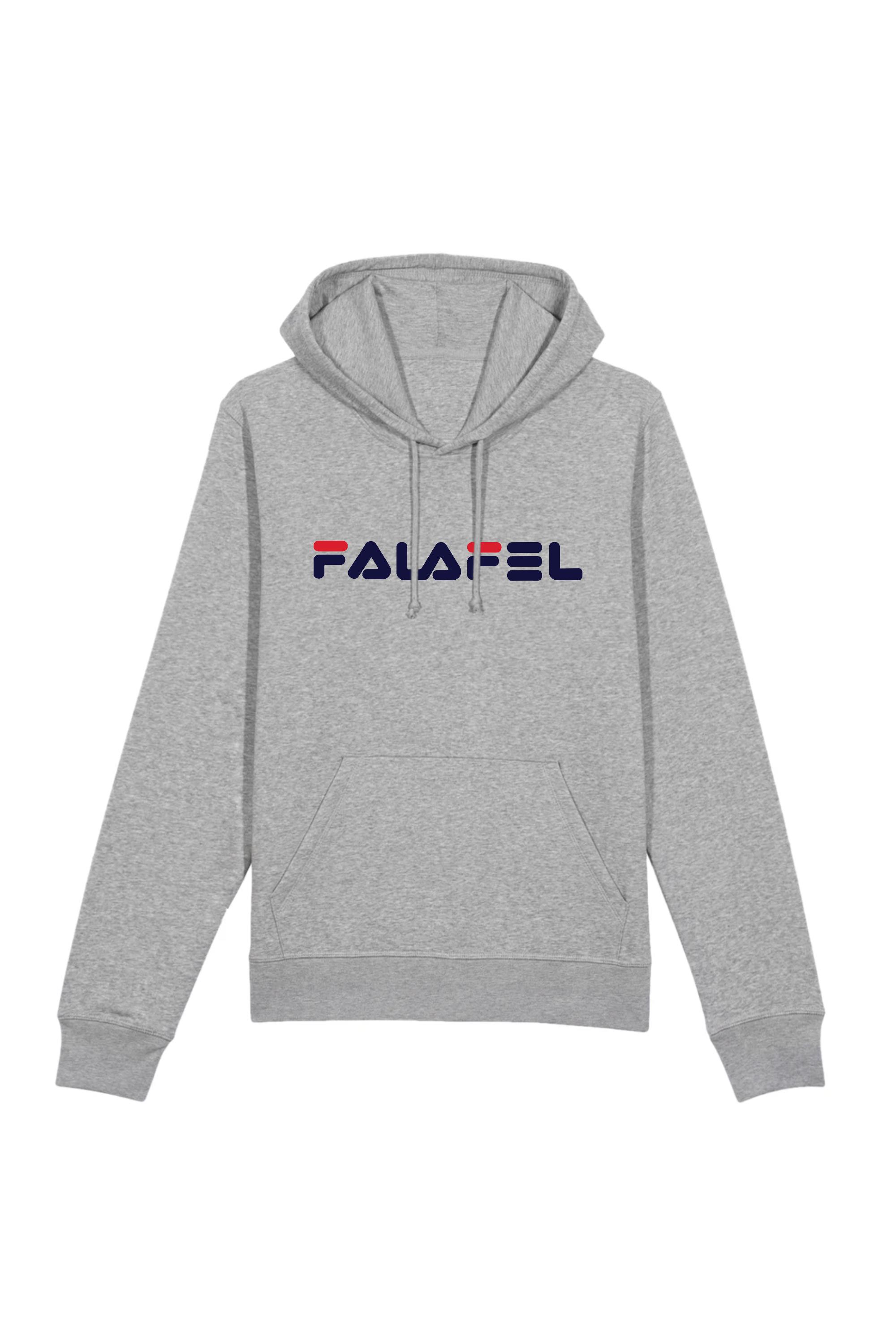 Oat Milk Club mannen vegan Hoodie Falafel Grijs