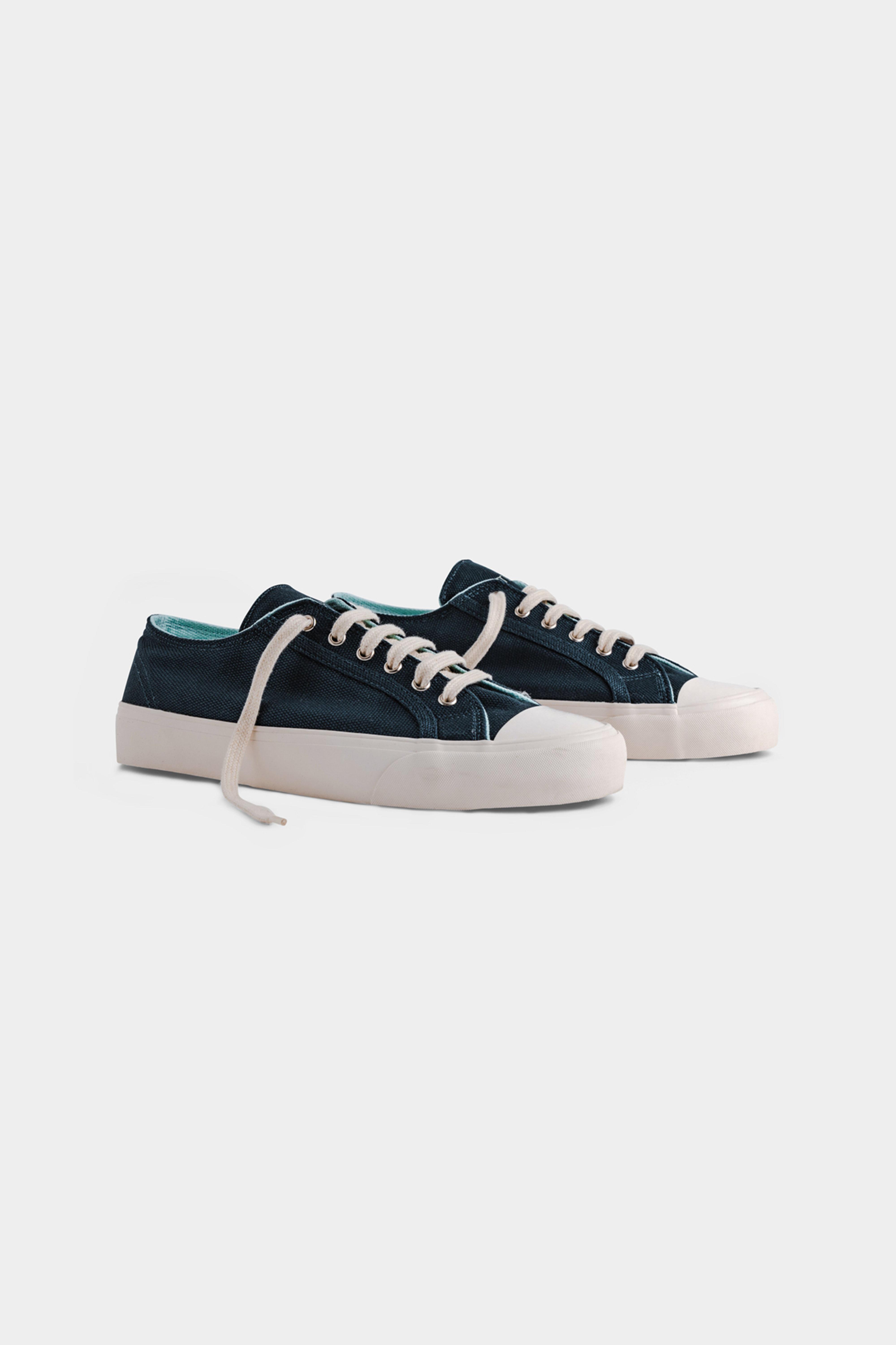 Bamburista mannen vegan Sneakers Grasshopper Laag Donkerblauw