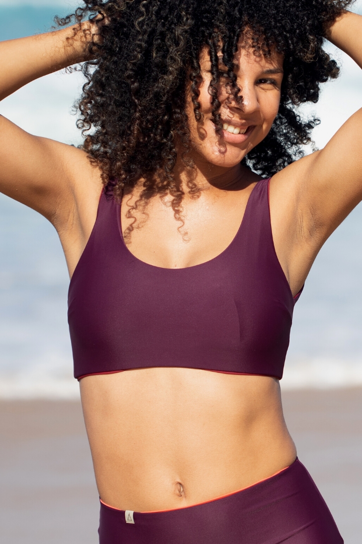 Inaska  Bikini Top Omkeerbaar Pure Berry Paars