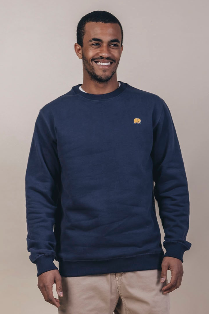 Trendsplant mannen vegan Trui Essential Blauw