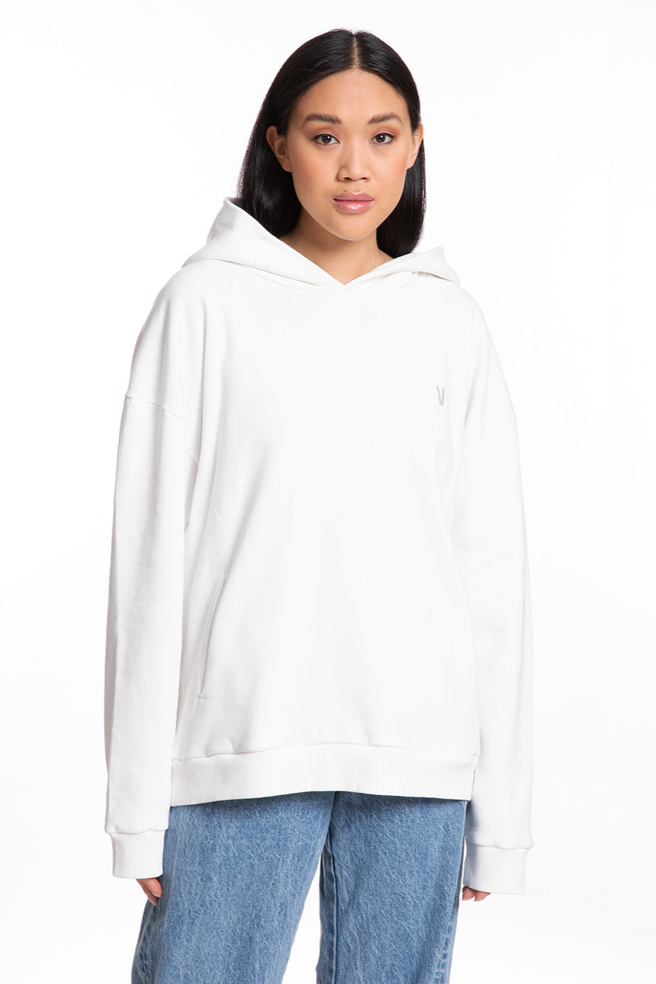 VATTER mannen vegan Hoodie Mellow Mika Gebroken Wit